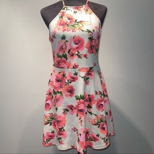 Halter floral dress